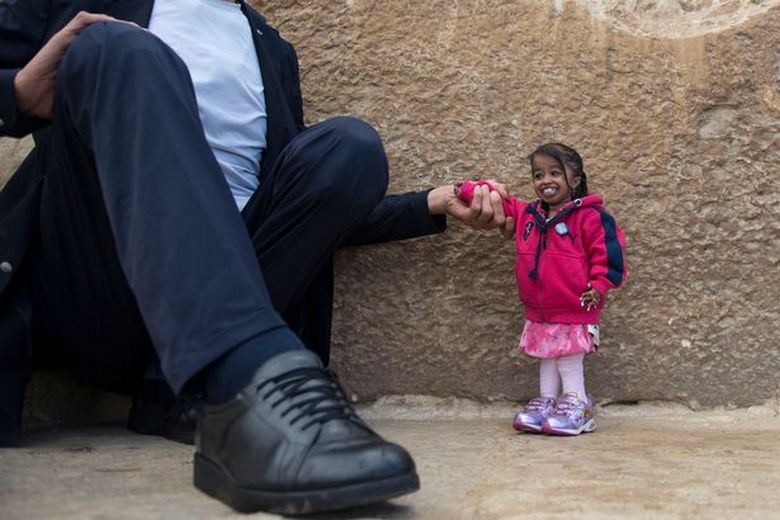 Самый высокий мужчина и самая маленькая женщина в мире наконец-то встретились