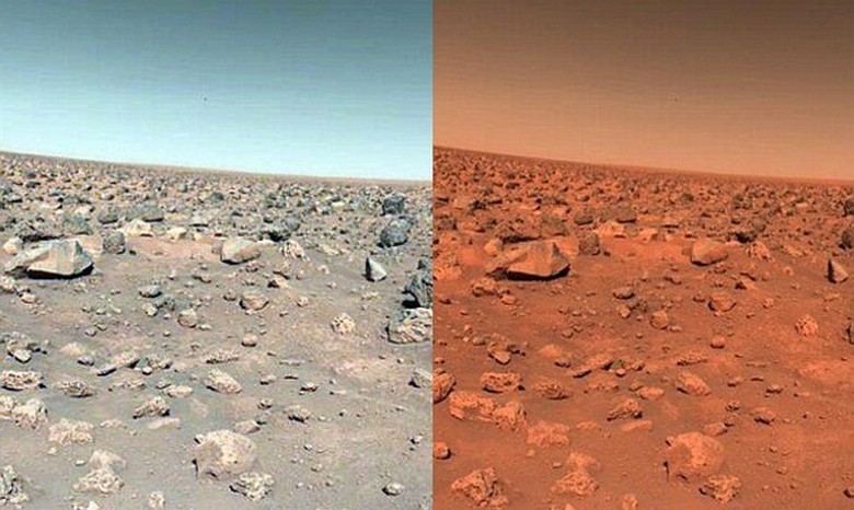 Кто выглядывает из-за «марсианской» скалы, но Марс ли это?