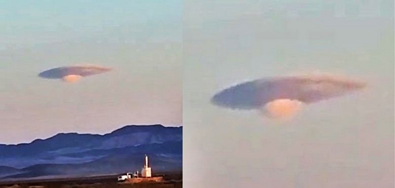 В небе над Невадой появилось нечто странное, очень похожее на НЛО