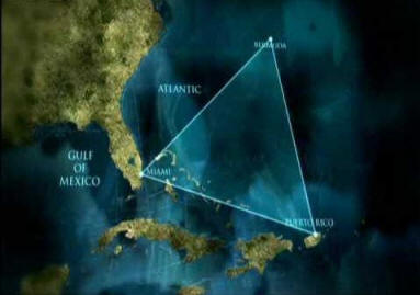 Карта с Бермудским треугольником
