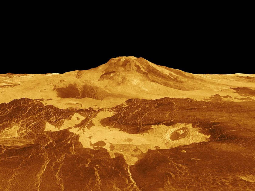Активный вулкан обнаружили на снимках Венеры десятилетней давности