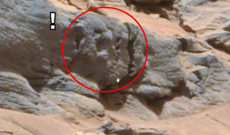 На Марсе, оказывается, можно найти даже череп великана