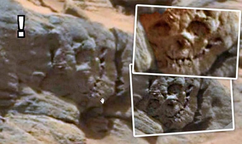 На Марсе, оказывается, можно найти даже череп великана