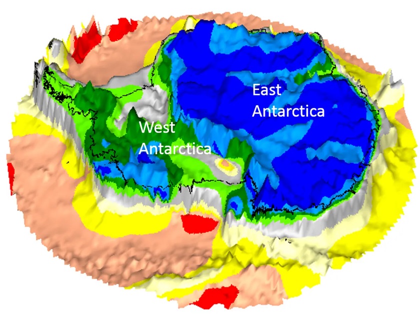 Орбитальные спутники обнаружили под льдами Антарктиды остатки древних континентов