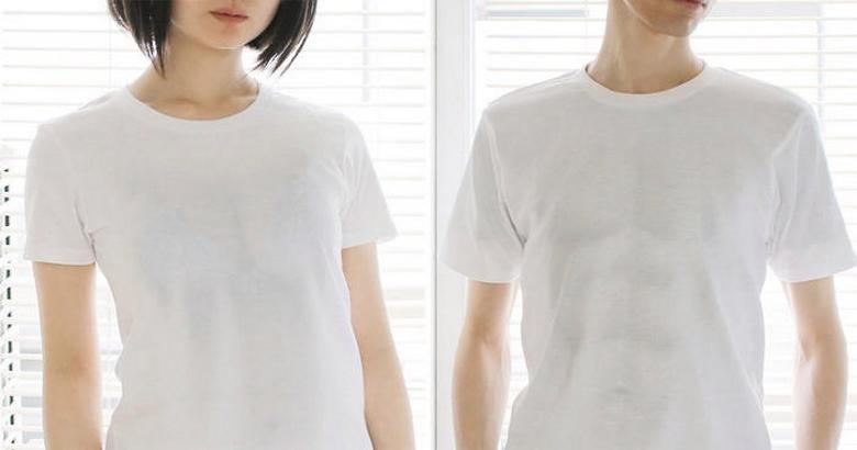 В Японии изобрели футболку, создающую иллюзию красивого телосложения