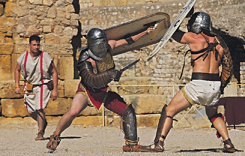 Римские гладиаторы в основном были вегетарианцами, выяснили ученые