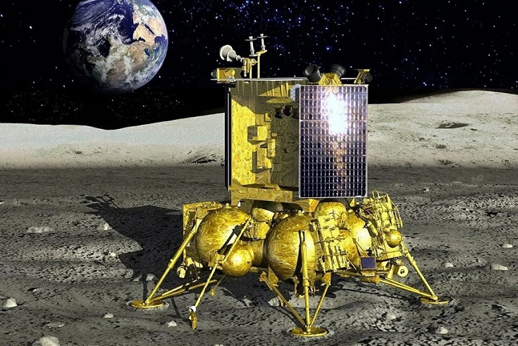 Российская станция «Луна-25» готовится к мягкой посадке на Южном полюсе Луны