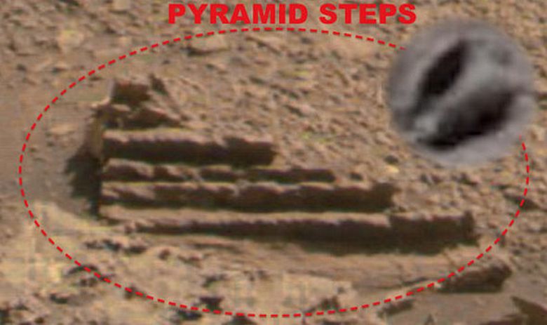 Ступеньки здания обнаружены на Марсе