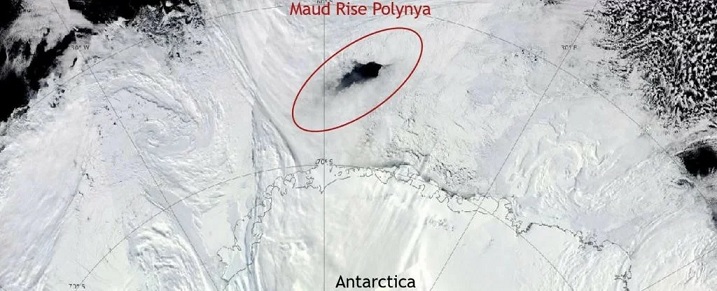 В Антарктиде снова образовалась огромная полынья