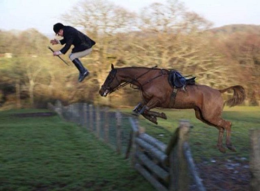Фото дня: Иногда можно быть быстрее лошади