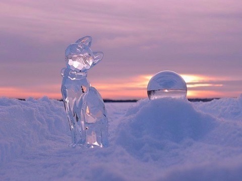 Фото дня: Ледяное искусство