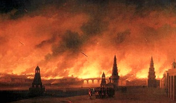 Странный пожар в Москве 1812 года, очень похожий на ядерную атаку 