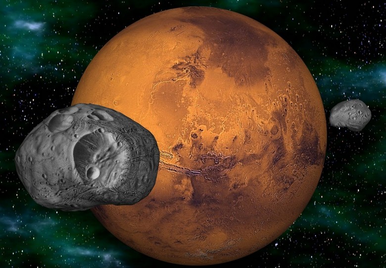 На древнем свитке оказалась карта Марса со спутником