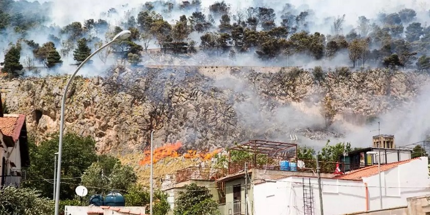 Загадочные пожары на итальянском острове Сицилия