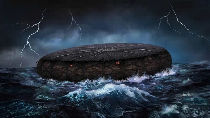 В древней глиняной табличке описывается Ноев Ковчег как круглый и массивный корабль