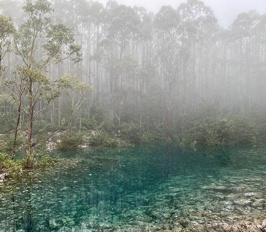 В Тасмании удалось сфотографировать озеро, которое появляется внезапно