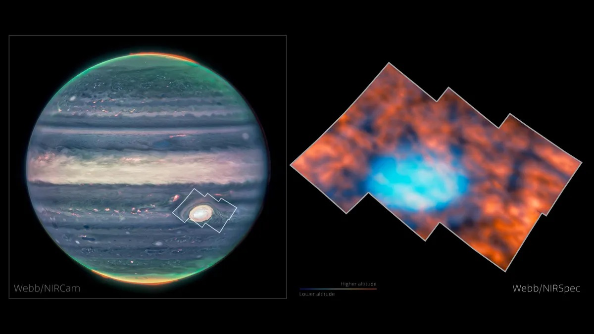 Загадочные структуры обнаружили в атмосфере Юпитера
