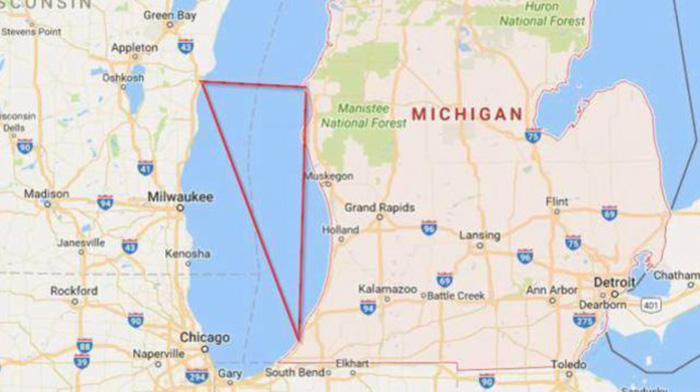 Треугольник озера Мичиган пугает путешественников больше, чем Бермудский