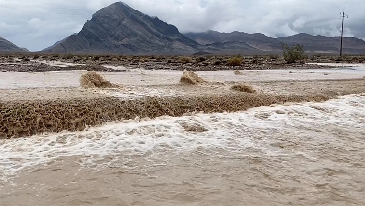 Одну из самых сухих в мире пустынь — Долину смерти — затопило ливнем всего за три часа